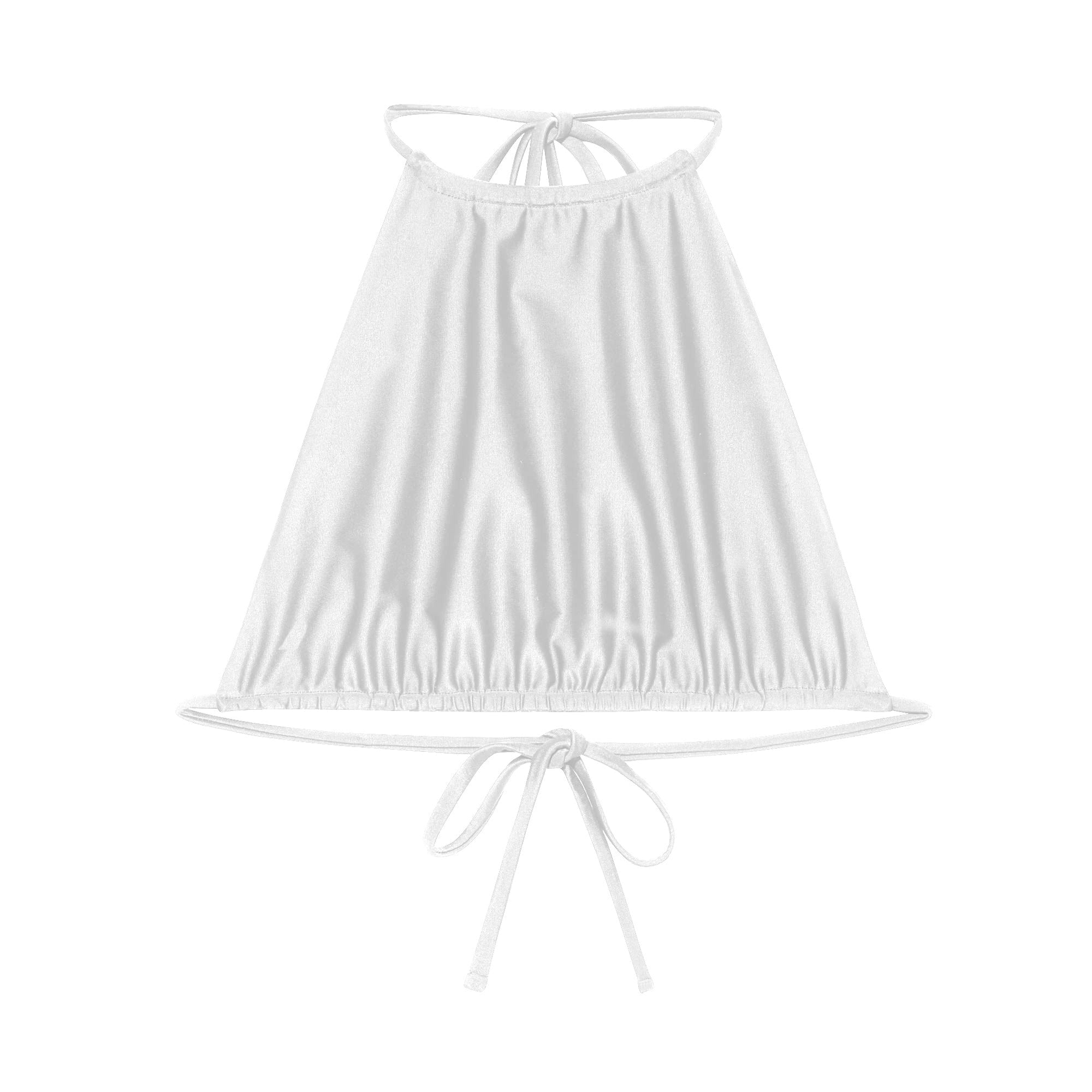 Gia Halterneck Top | White Matte