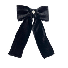 Girl | Aurora Ceremony Velvet Hair Bow | Black