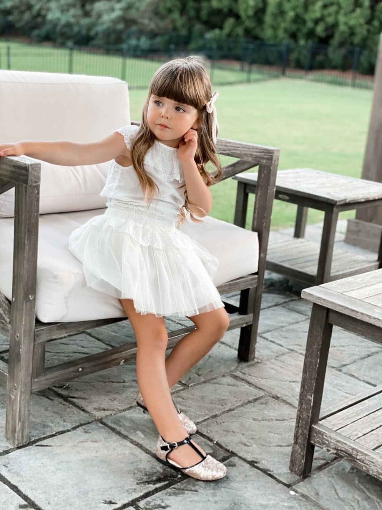 Girl | Braid Knit Hair Clip | Beige
