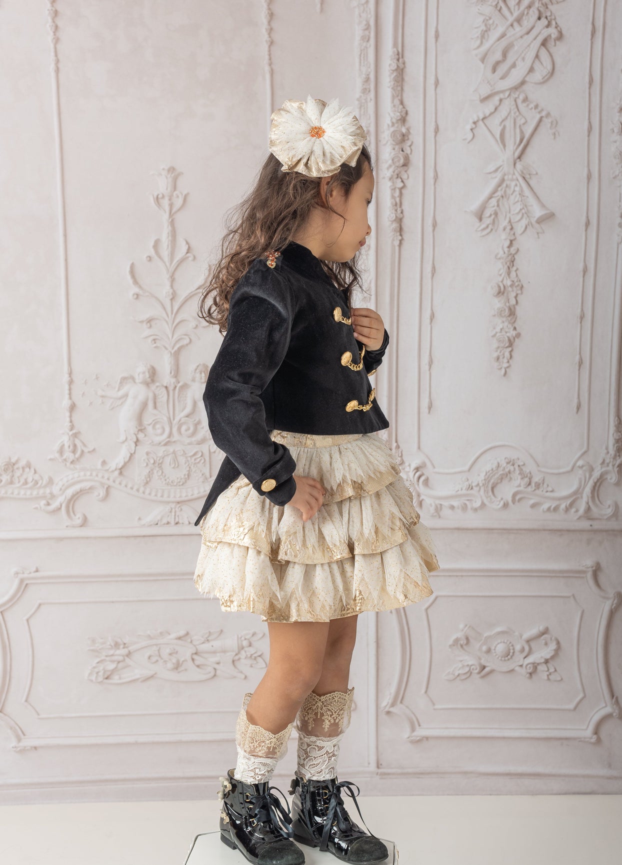 Girl | Charlie Velour Jacket | Black