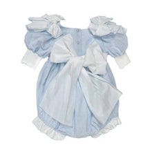 Girl | Charlotte Baby Linen Romper | Blue