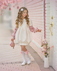 Girl | Cherry Blossom and Hair Clip | White x Pink