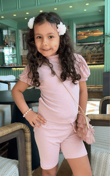 Girl | Cherry Blossom and Hair Clip | White x Pink