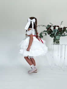 Girl | Constanza Ceremony Hair Bow | White
