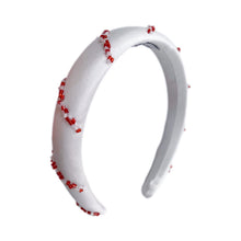 Girl | Holly Candy Cane Headband | White