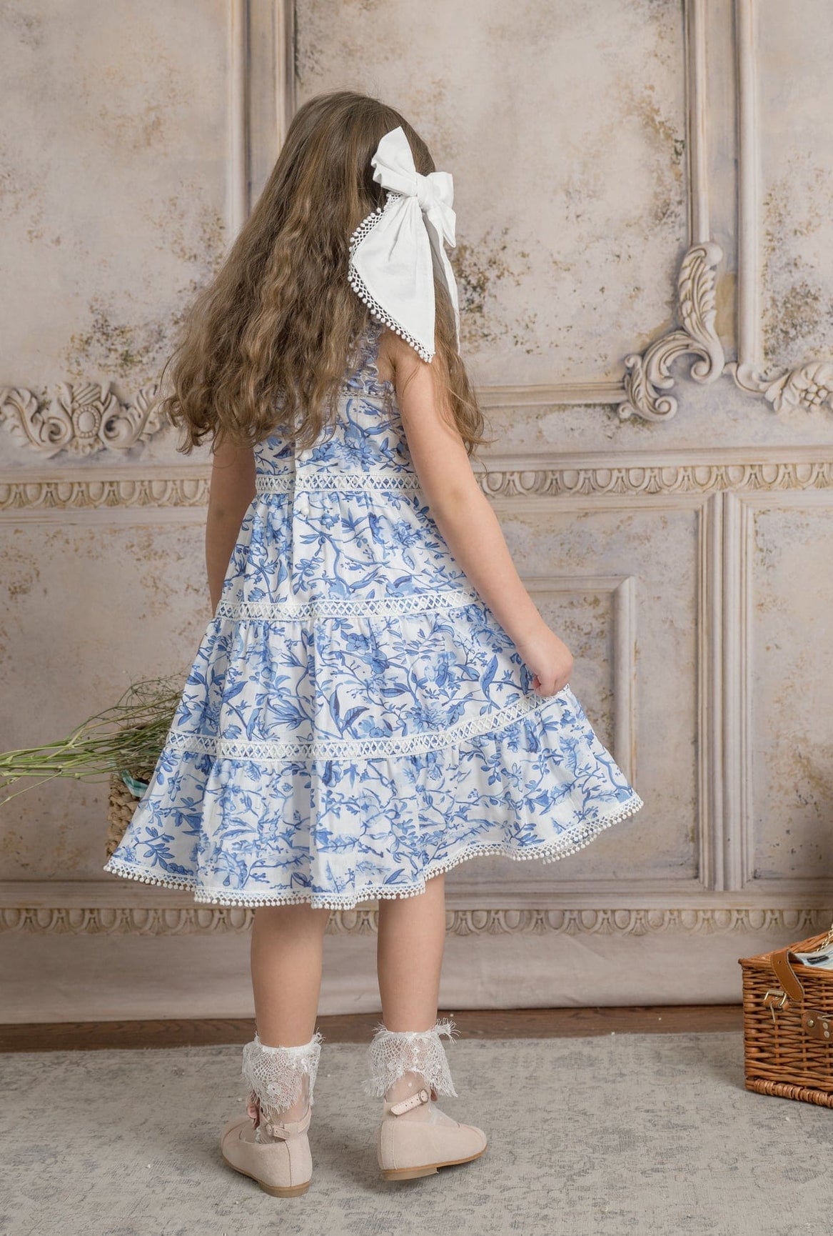 Girl | Jaylin Linen Hair Bow | White