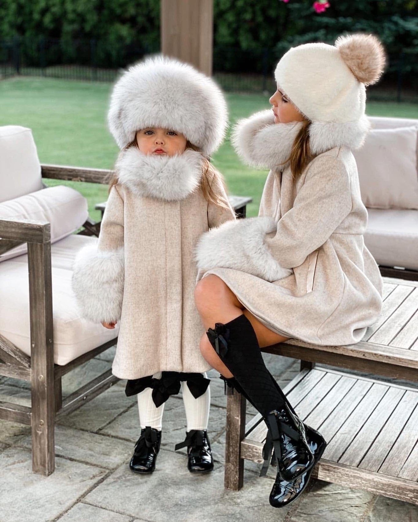 Girl | Karenina Kids' Fur Hat | Gray