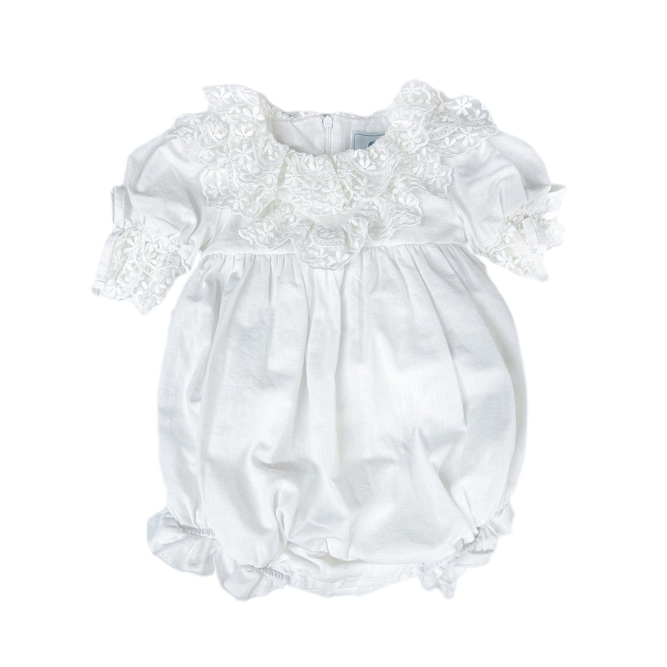 Girl | Katherine Embroidered Linen Romper