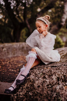 Girl | Lara Lace Socks | White