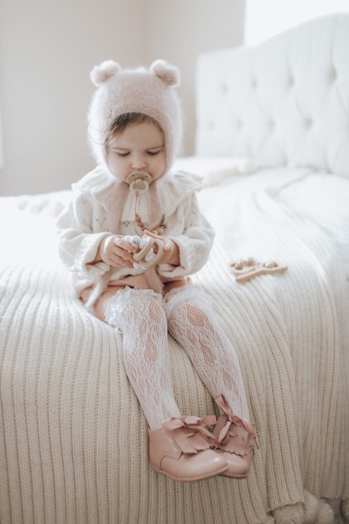 Girl | Lola Lace Socks | White