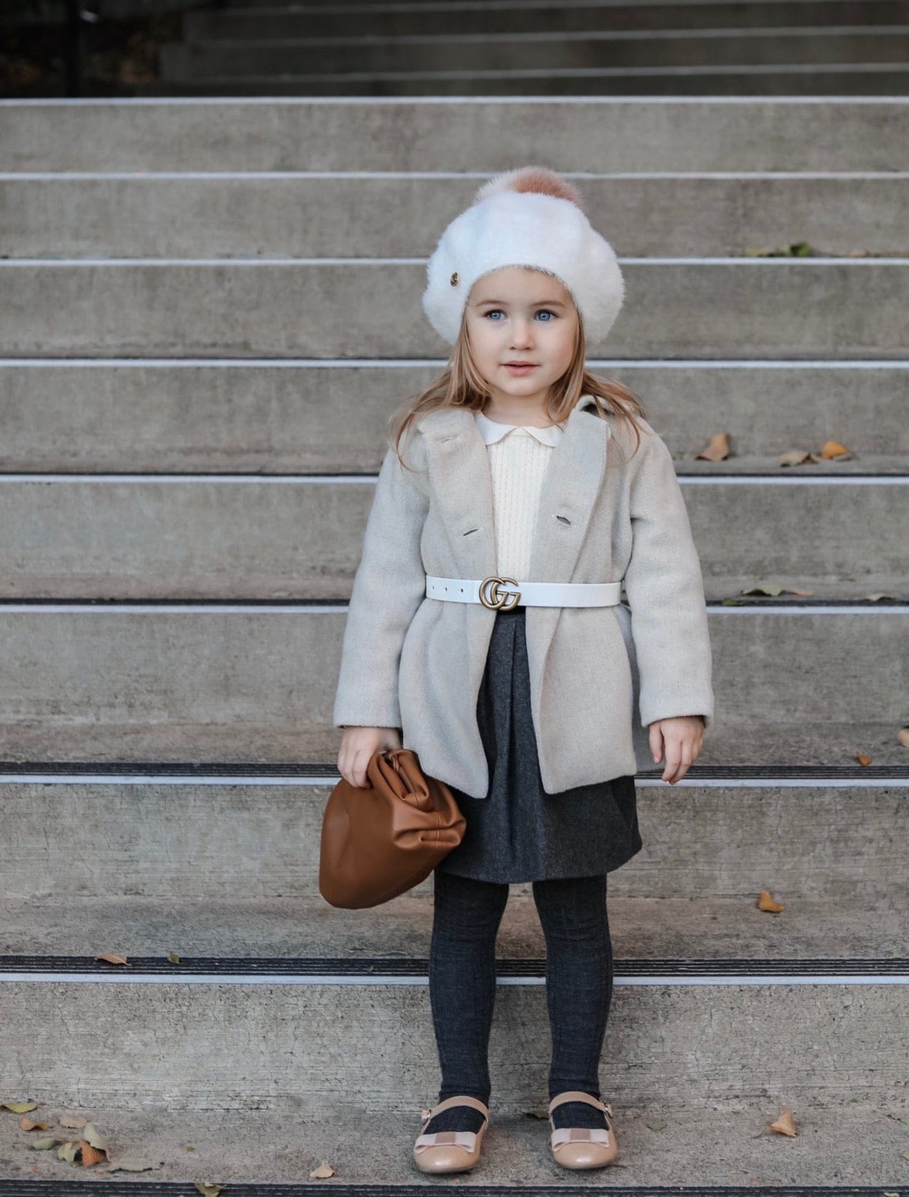 Girl | Milana Victoria Kids Beret | White