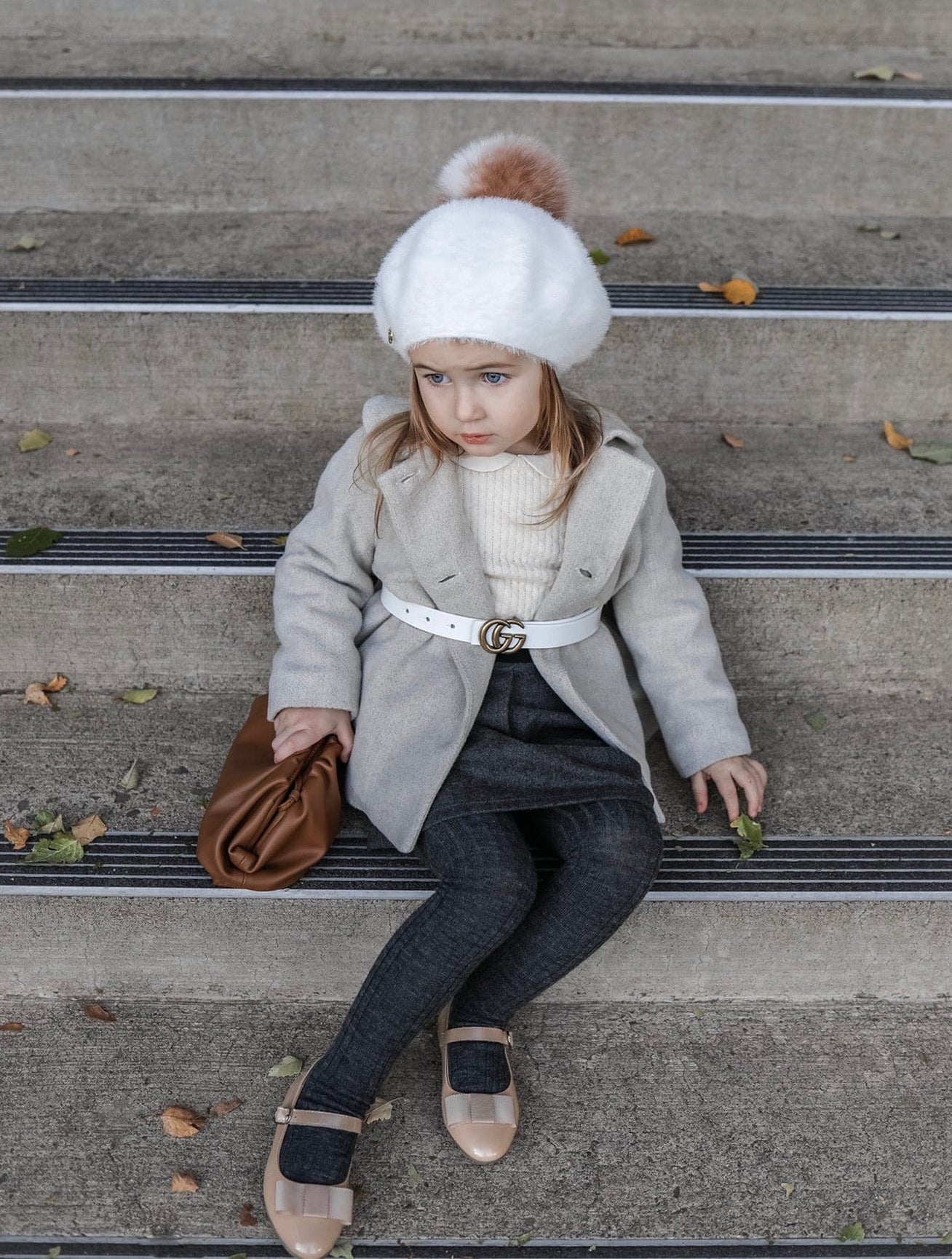 Girl | Milana Victoria Kids Beret | White
