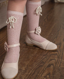 Girl | Perla Shimmer Socks | Pink