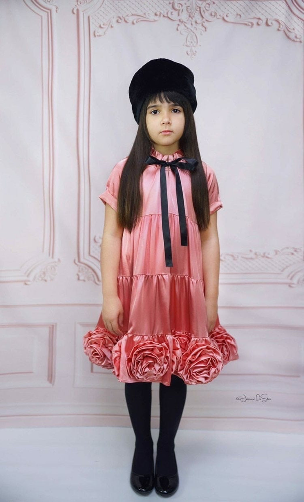 Girl | Satin Dress | Rose