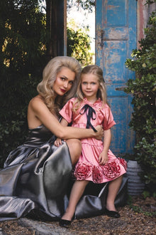 Girl | Satin Dress | Rose