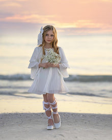 Girl | Sienna Pleated Dress | White