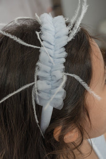Girl | Skylar Tulle Ruffle Headband | Blue