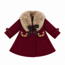 Girl | The Empress Garnet Wool Coat | Red