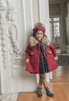 Girl | The Empress Garnet Wool Coat | Red