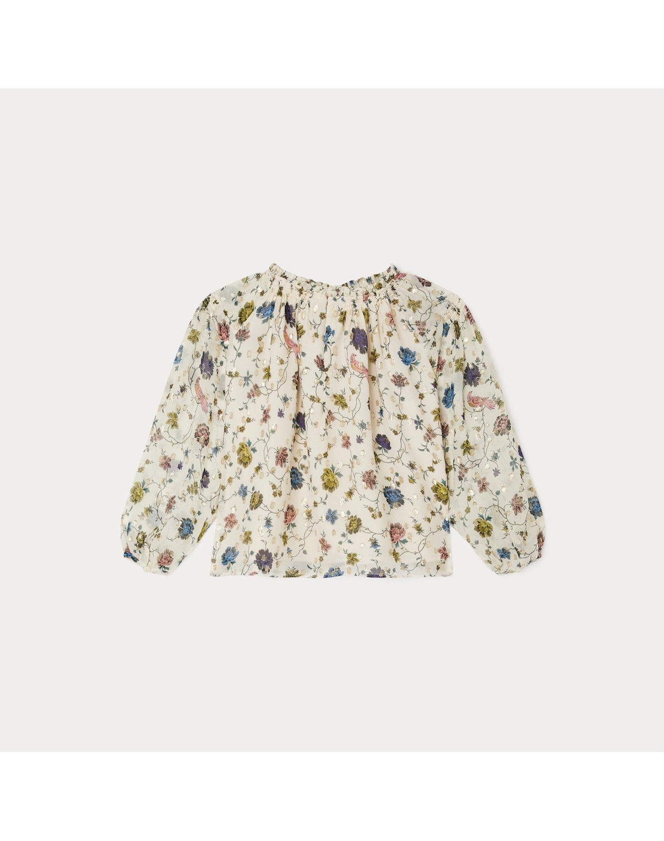Girls | Brenda Blouse Flowers | 10Y-14Y | Ecru