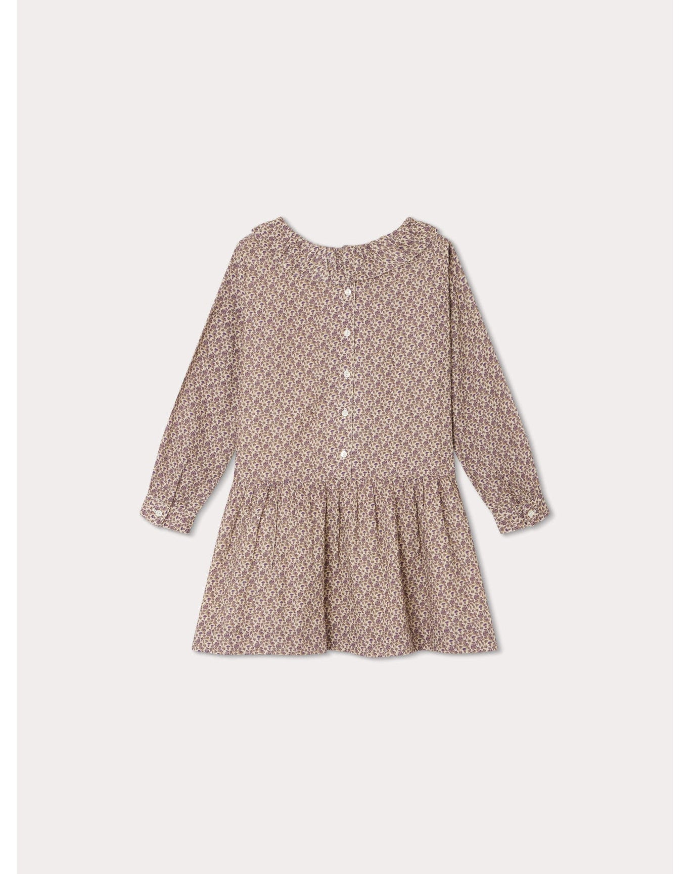 Girls | Mariela Dress Flowers | 8Y-12Y | Taupe