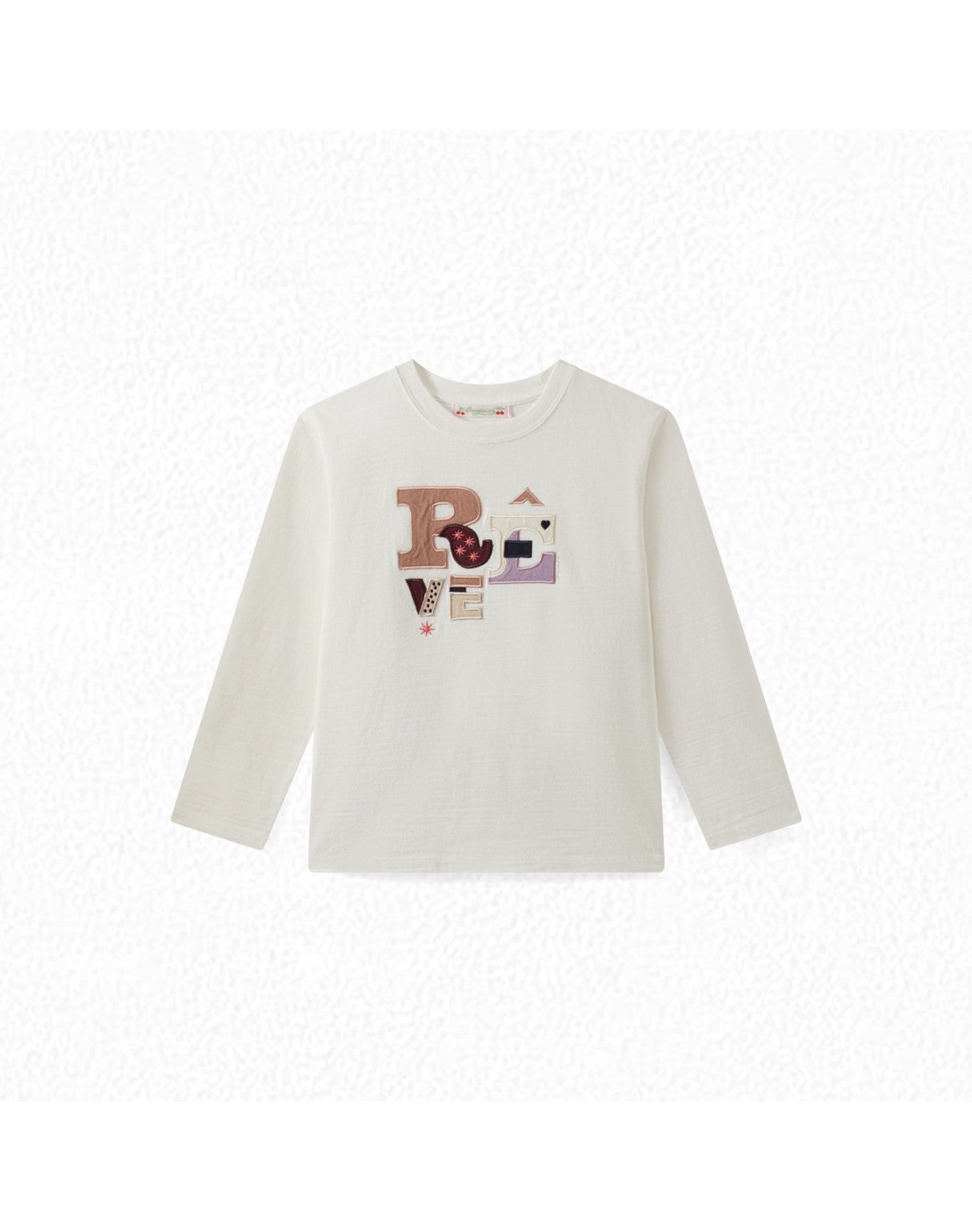 Girls | Patched Jersey T-Shirt | Milk White