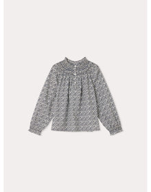 Girls | Petale Smocked Blouse | 10Y-12Y | Navy
