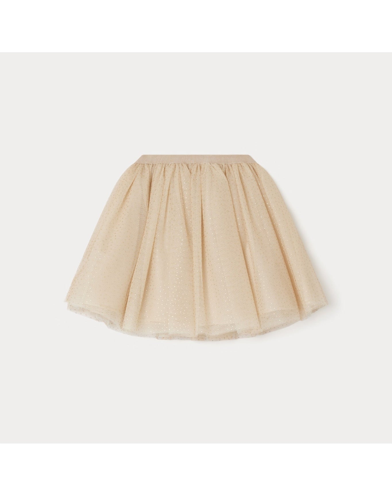 Girls | Polka Dot Special Occasion Skirt | 8Y | Pea Beige