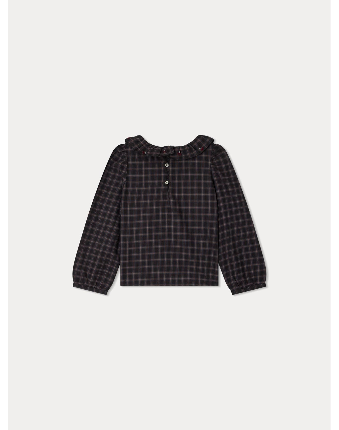 Girls | Timber Embroidered Blouse | 10Y-14Y | Slate Grey
