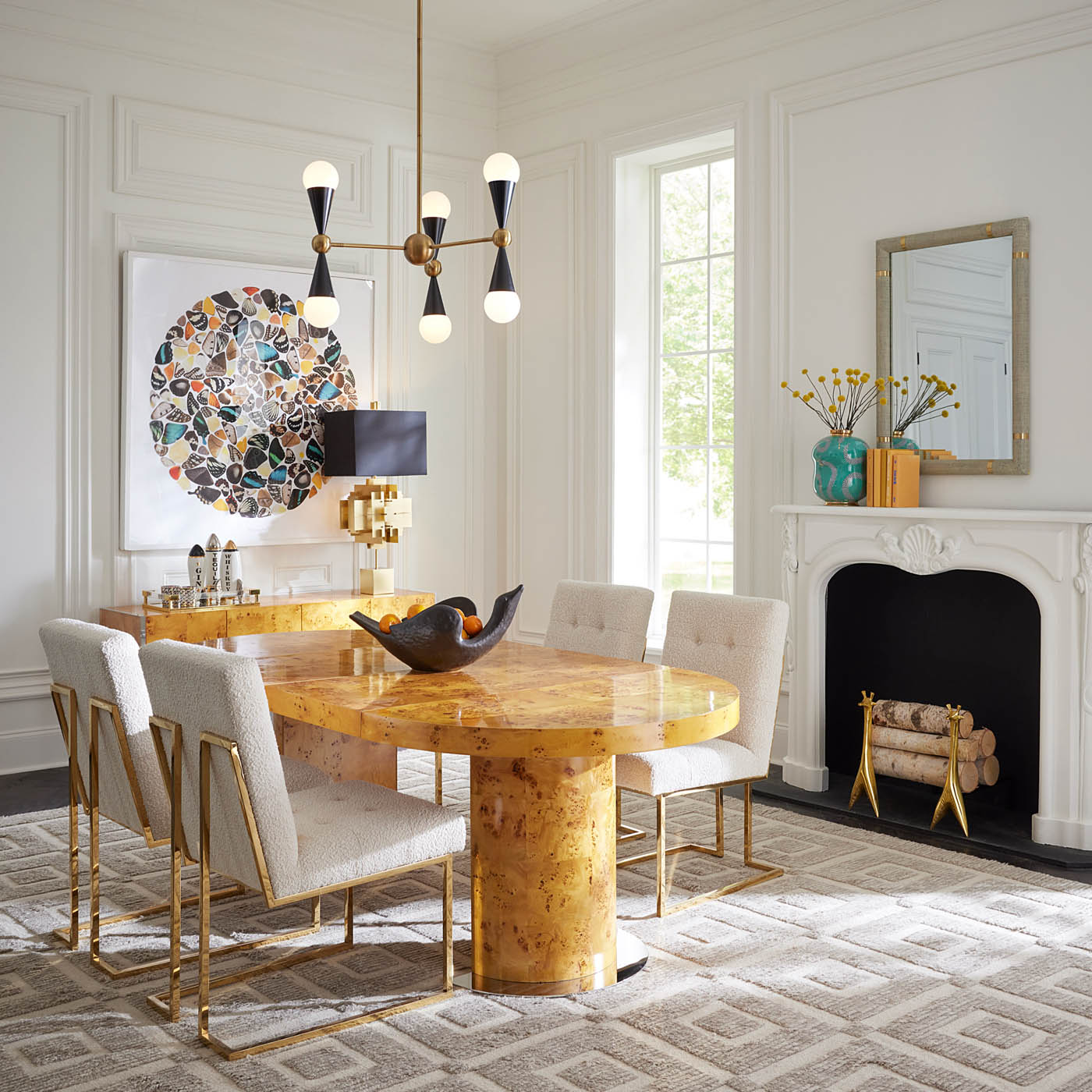 Puzzle Table Lamp | Black/Gold