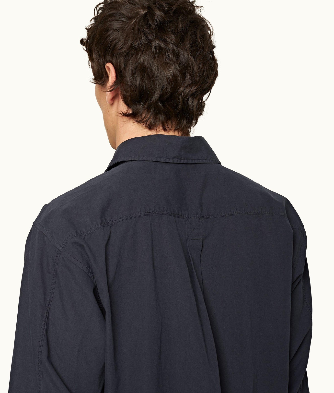 Grasmoor Relaxed Fit Classic Collar Organic Cotton Shirt | Night Iris