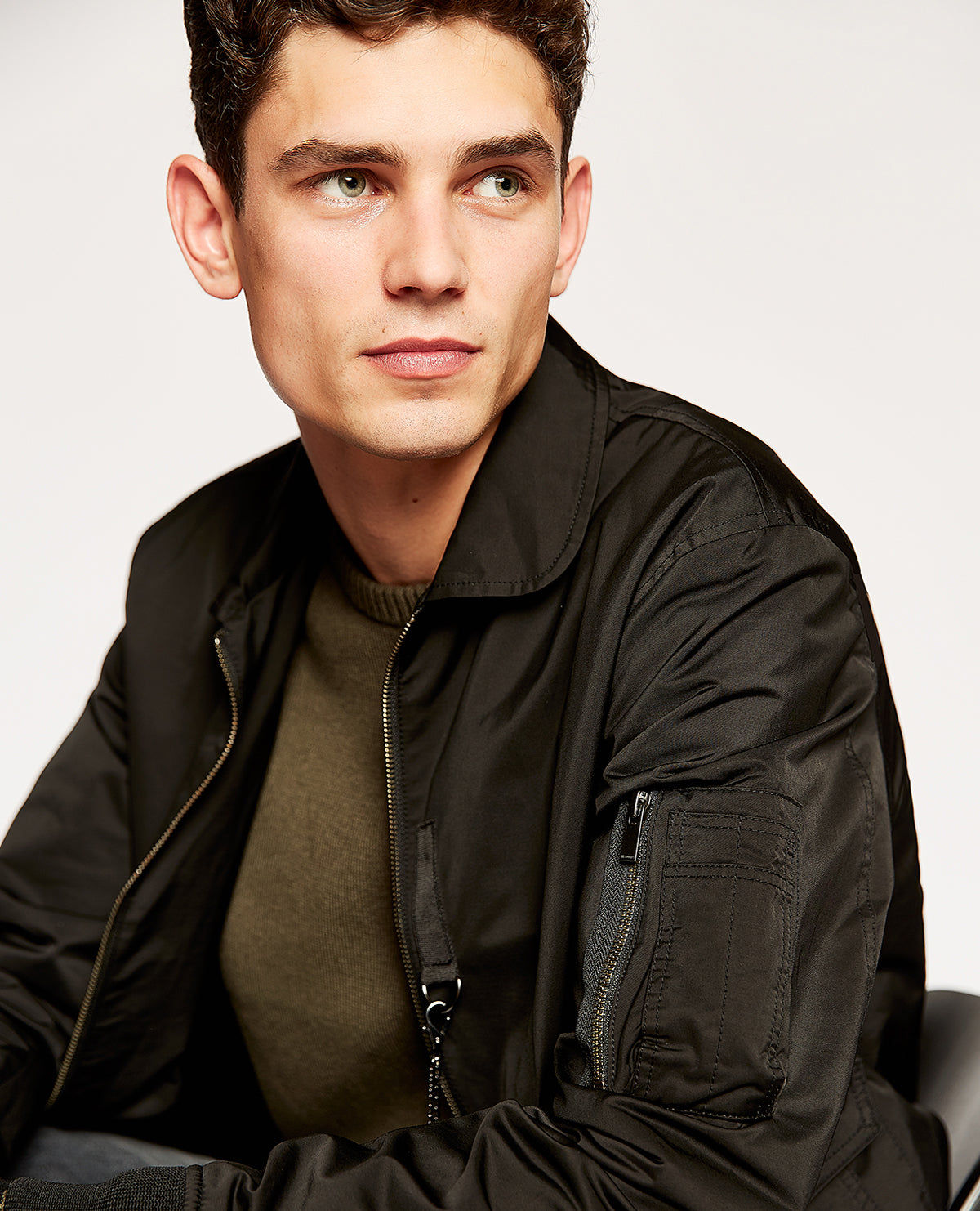 Bomber Jacket | Men | Black