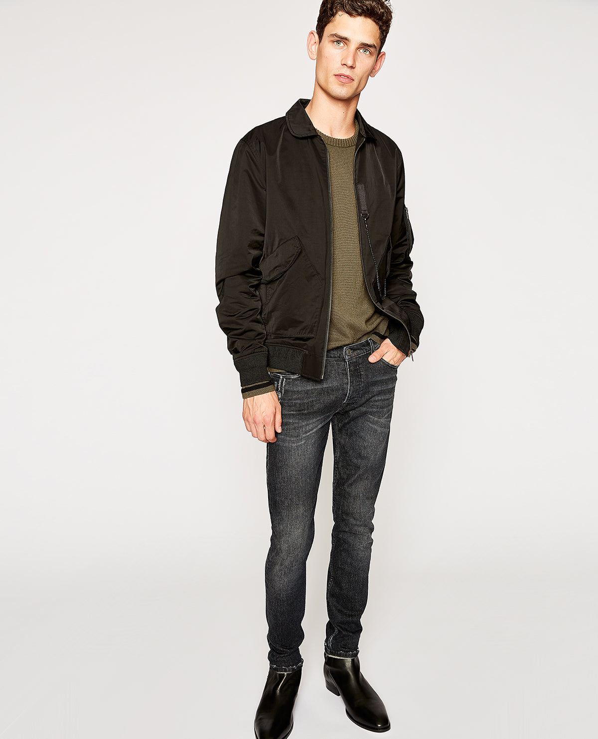 Bomber Jacket | Men | Black