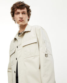 Cotton Jacket With Breast Pockets | Men | Beige