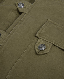 Khaki Officer-Style Jacket | Men | Olive Night