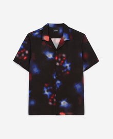 Loose Shirt With Lights Print | Men | Black Red Blue