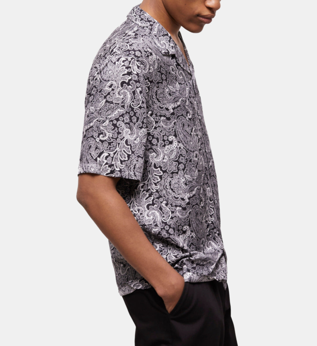 Printed Shirt | Men | Black x White