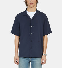 Short-Sleeved Shirt | Men | Navy Blue