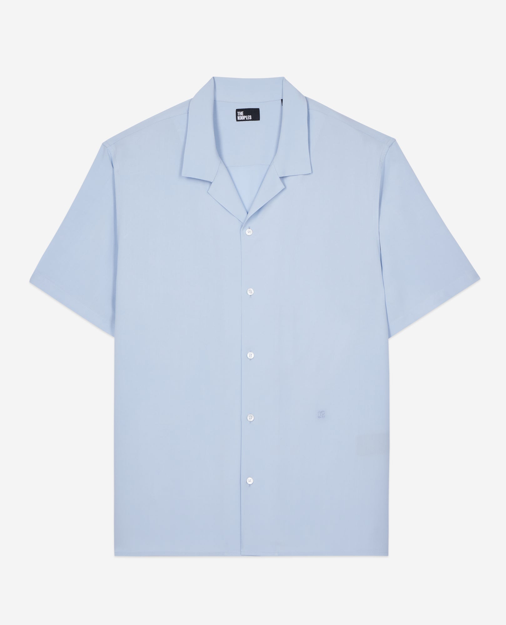 Sky Blue Short-Sleeved Shirt | Men | Lavender