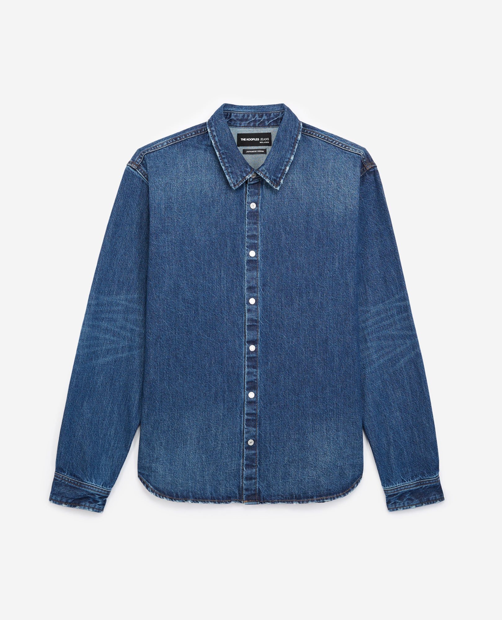 Shirt With Classic Collar | Men | Blue Denim