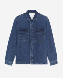 Shirt With Quilted Lining | Men | Blue Denim