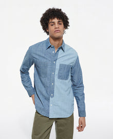 Classic Collar Denim Shirt | Men | Chambray Blue