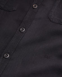 Lyocell And Linen Shirt | Men | Black