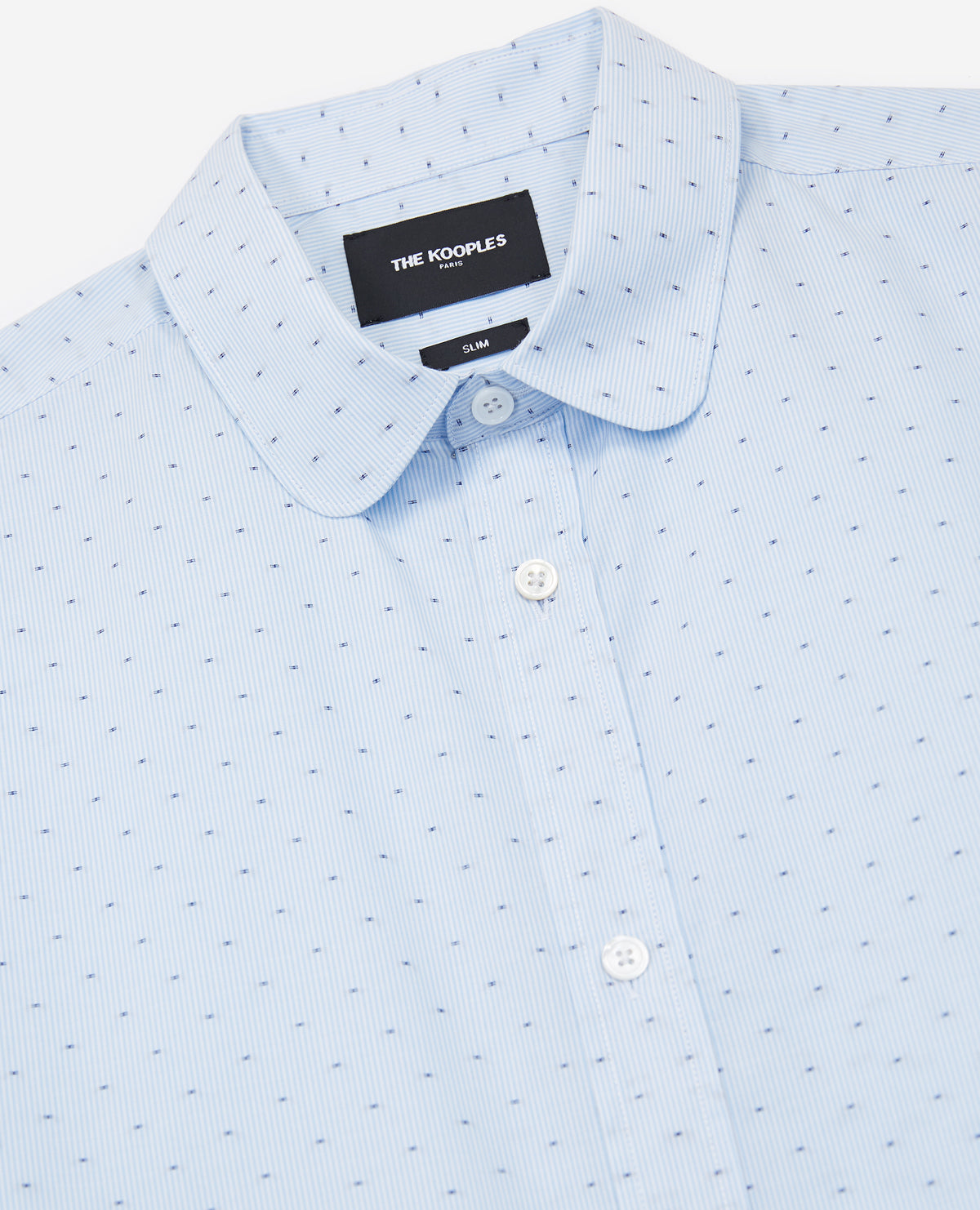 Slim-Fit Cotton Shirt | Men | Sky