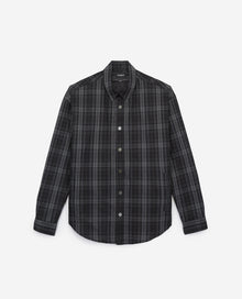 Oversized And White Check Shirt | Men | Dark Grey Light Grey