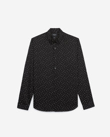 Loose-Fitting Shirt W/Contrasting Print | Men | Black x White