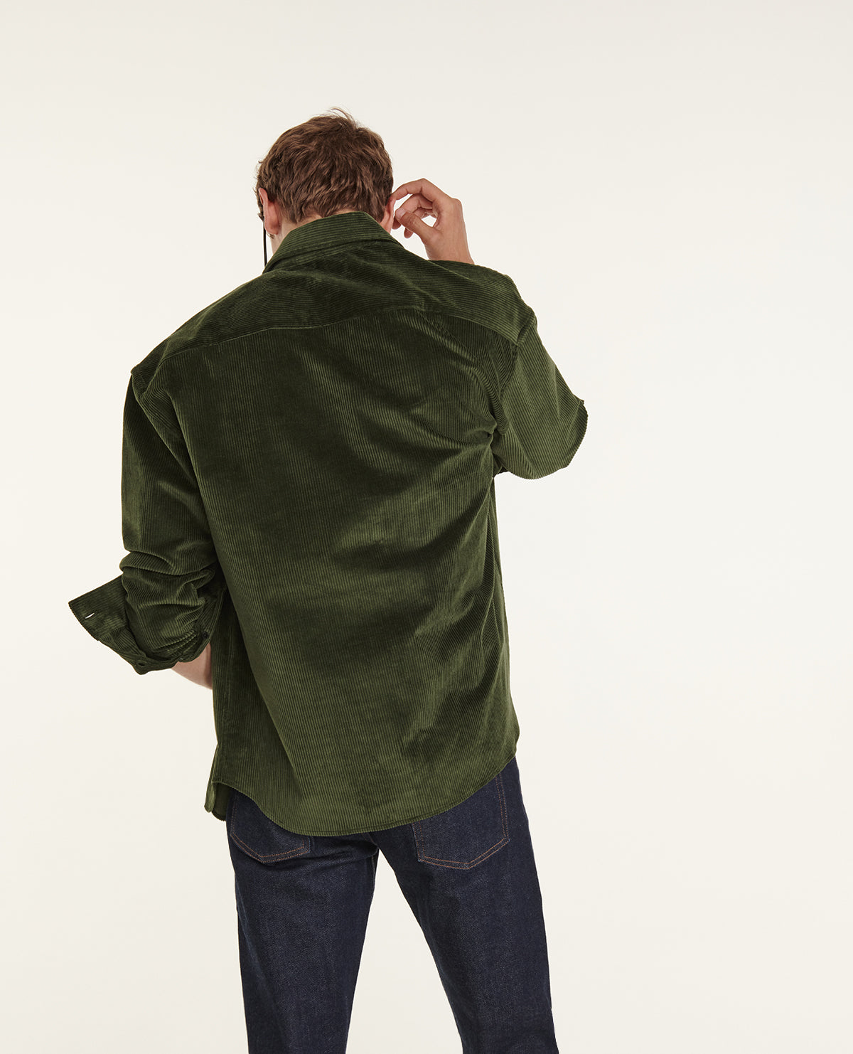 Corduroy Shirt | Men | Green