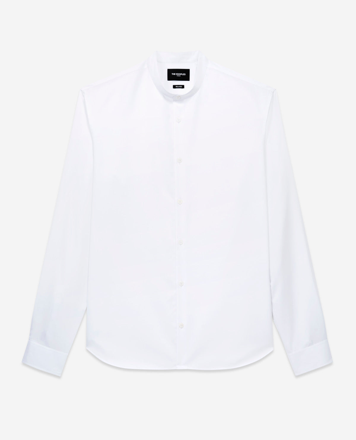 Shirt With Officer Collar | Men | White