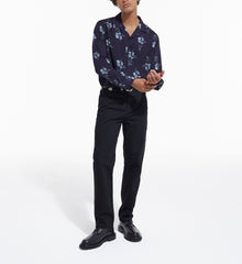 Floral Shirt | Men | Dark Navy x Blue Eyes