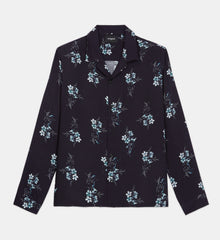 Floral Shirt | Men | Dark Navy x Blue Eyes